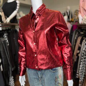 CM-1237-FBX San Marino Shirt in Metallic Cherry by LANTHROPY